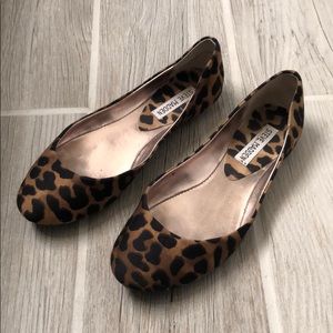 Steve Madden leopard flats